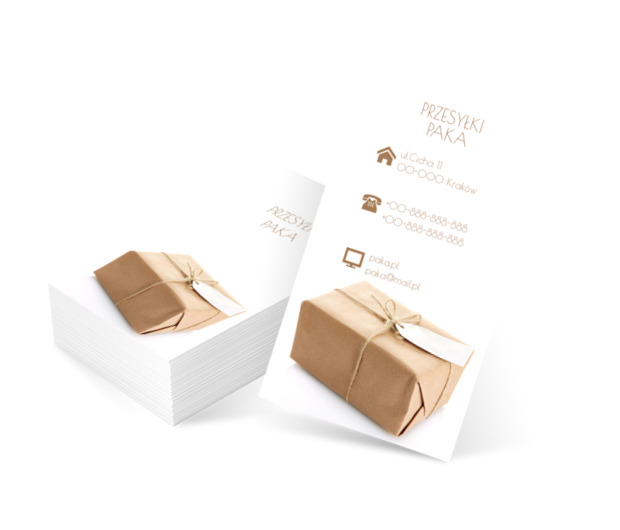 Stara paczka, Transport, Przesyłki - Wizytówki Netprint szablony online