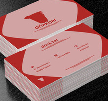 Kwadrat z zaokrąglonymi rogami, Gastronomia, Bar - Wizytówki Netprint