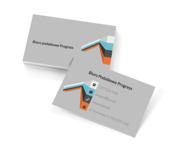 Kolorowe paski informacyjne, Finanse i ubezpieczenia, Doradztwo podatkowe - Wizytówki Netprint szablony online