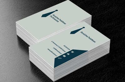Granatowy krawat, Finanse i ubezpieczenia, Doradztwo podatkowe - Wizytówki Netprint