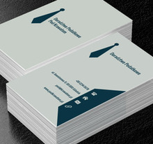 Granatowy krawat, Finanse i ubezpieczenia, Doradztwo podatkowe - Wizytówki Netprint