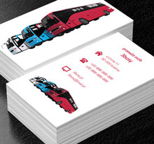 Trzy autobusy, Transport, Przewóz osób - Wizytówki Netprint