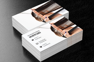 Profesjonalne cięcie, Zdrowie i uroda, Salon fryzjerski - Wizytówki Netprint