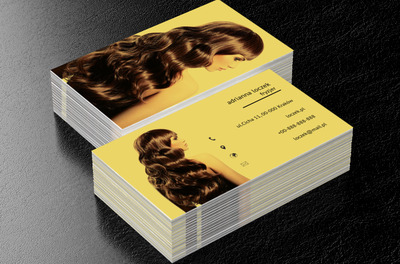 Lśniące włosy, Zdrowie i uroda, Salon fryzjerski - Wizytówki Netprint