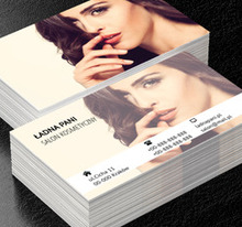 Piękna brunetka, Zdrowie i uroda, Salon kosmetyczny - Wizytówki Netprint