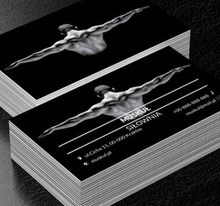 Umięśniony mężczyzna, Zdrowie i uroda, Siłownia - Wizytówki Netprint