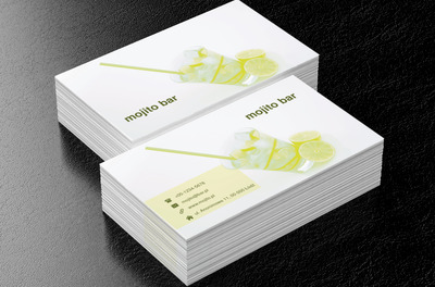 Drink mohito, Gastronomia, Bar - Wizytówki Netprint