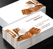 Rozrzucone pustaki, Budownictwo, Skład budowlany - Wizytówki Netprint