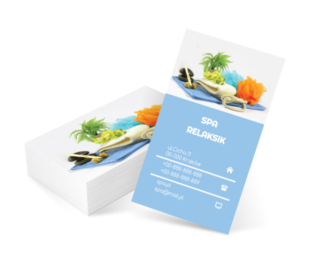 Akcesoria do masażu, Zdrowie i uroda, SPA - Wizytówki Netprint szablony online