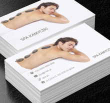 Zrelaksowany mężczyzna, Zdrowie i uroda, SPA - Wizytówki Netprint
