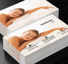 Marząca kobieta, Zdrowie i uroda, SPA - Wizytówki Netprint