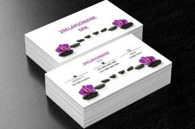 Kamienie do masażu, Zdrowie i uroda, SPA - Wizytówki Netprint