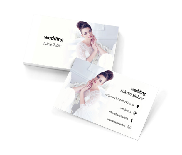Koronkowa suknia, Sprzedaż, Suknie ślubne - Wizytówki Netprint szablony online