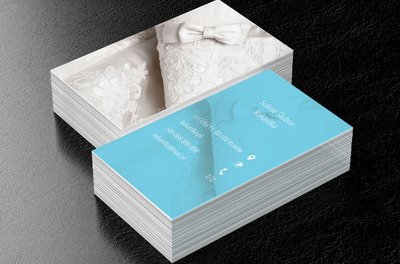 Kokardka na koronce, Sprzedaż, Suknie ślubne - Wizytówki Netprint