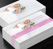 Panna młoda z kwiatami, Sprzedaż, Suknie ślubne - Wizytówki Netprint