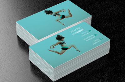 Kobieta w tańcu, Edukacja, Szkoła tańca - Wizytówki Netprint