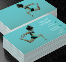 Kobieta w tańcu, Edukacja, Szkoła tańca - Wizytówki Netprint