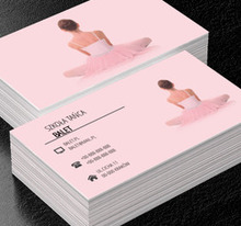 Odpoczywająca baletnica, Edukacja, Szkoła tańca - Wizytówki Netprint