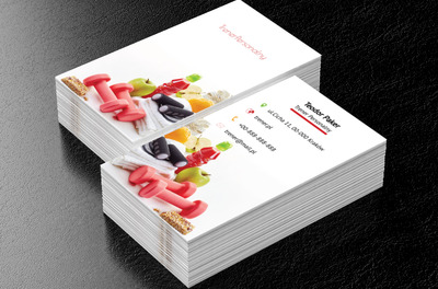 Elementy do ćwiczeń, Zdrowie i uroda, Trener personalny - Wizytówki Netprint