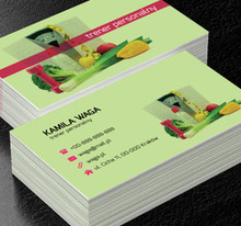 Kolorowe warzywa, Zdrowie i uroda, Trener personalny - Wizytówki Netprint