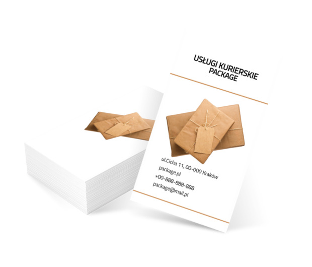 Brązowe paczki, Transport, Usługi kurierskie - Wizytówki Netprint szablony online