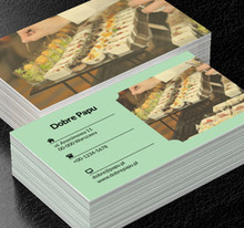 Zdjęcie stołów z jedzeniem, Gastronomia, Catering - Wizytówki Netprint