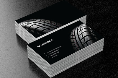 Zdjęcie bieżnika, Motoryzacja, Wulkanizacja - Wizytówki Netprint