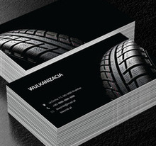 Zdjęcie bieżnika, Motoryzacja, Wulkanizacja - Wizytówki Netprint
