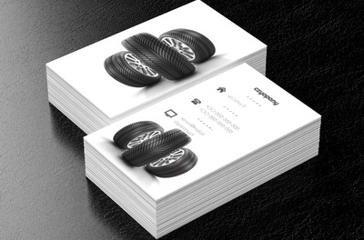 Trzy koła, Motoryzacja, Wulkanizacja - Wizytówki Netprint