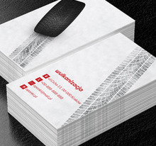 Ślady opon, Motoryzacja, Wulkanizacja - Wizytówki Netprint