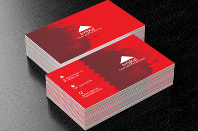 Bordowa abstrakcja, Finanse i ubezpieczenia, Firma ubezpieczeniowa - Wizytówki Netprint