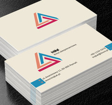 Kolorowy trójkąt, Finanse i ubezpieczenia, Firma ubezpieczeniowa - Wizytówki Netprint