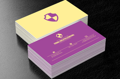 Blada odznaka, Finanse i ubezpieczenia, Firma ubezpieczeniowa - Wizytówki Netprint