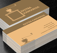 Młynek do kawy, Gastronomia, Kawiarnia - Wizytówki Netprint