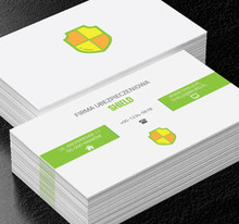 Odznaka żółto pomarańczowa, Finanse i ubezpieczenia, Firma ubezpieczeniowa - Wizytówki Netprint