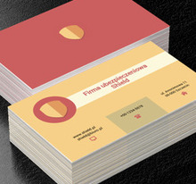 Pastelowa odznaka, Finanse i ubezpieczenia, Firma ubezpieczeniowa - Wizytówki Netprint