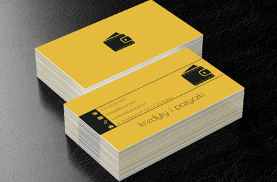 Czarny portfel, Finanse i ubezpieczenia, Kredyty / Pożyczki - Wizytówki Netprint