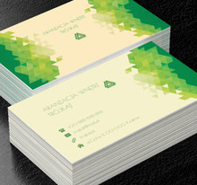 Zielone trójkąty, Budownictwo, Aranżacja wnętrz - Wizytówki Netprint