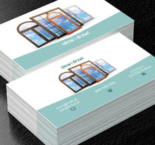 Okna różnych kształtów, Budownictwo, Okna i Drzwi - Wizytówki Netprint