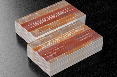 Ceglana ściana, Budownictwo, Skład budowlany - Wizytówki Netprint