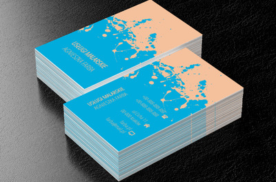 Pochlapana ściana, Budownictwo, Usługi malarskie - Wizytówki Netprint