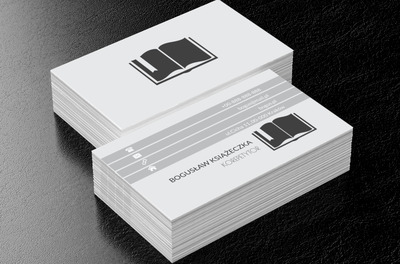 Otwarta księga, Edukacja, Korepetycje - Wizytówki Netprint