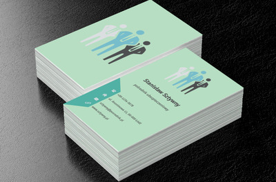 Trzy sylwetki, Finanse i ubezpieczenia, Pośrednik ubezpieczeniowy - Wizytówki Netprint