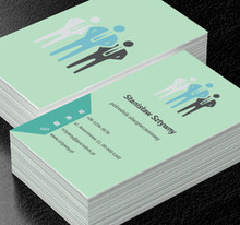 Trzy sylwetki, Finanse i ubezpieczenia, Pośrednik ubezpieczeniowy - Wizytówki Netprint