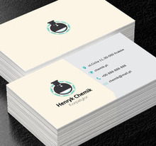 Kolba do destylacji, Edukacja, Korepetycje - Wizytówki Netprint