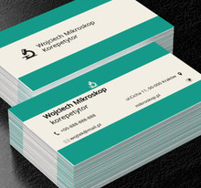 Czarny mikroskop, Edukacja, Korepetycje - Wizytówki Netprint