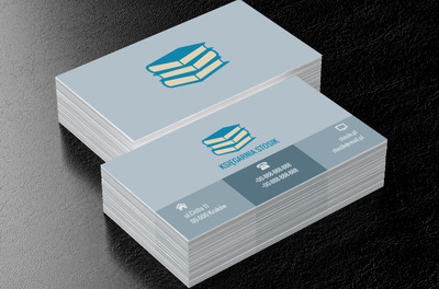 Trzy książki, Edukacja, Księgarnia - Wizytówki Netprint