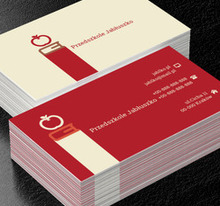 Jabłko i książka, Edukacja, Przedszkole - Wizytówki Netprint