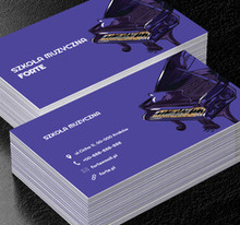 Stylowy fortepian, Edukacja, Szkoła muzyczna - Wizytówki Netprint