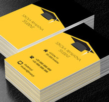 Czapka studenta, Edukacja, Szkoła prywatna - Wizytówki Netprint